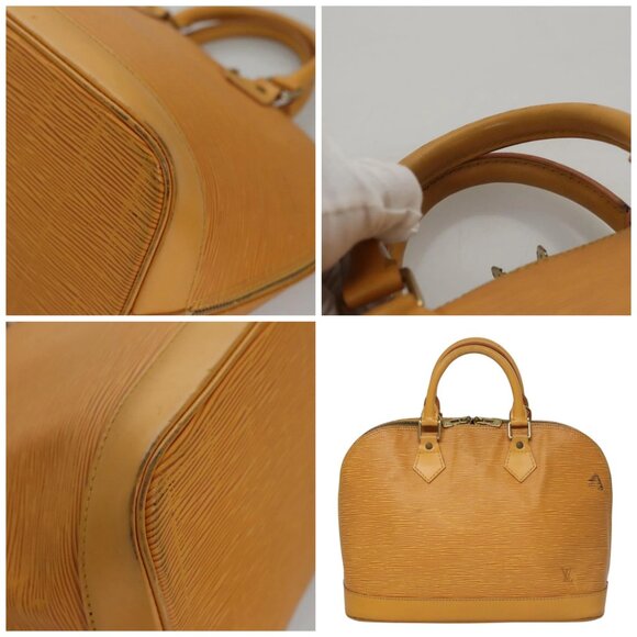LOUIS VUITTON Epi Alma Hand Bag Yellow LV - Picture 11 of 15
